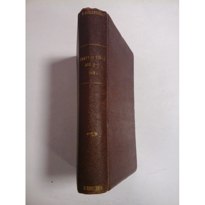DREPTUL CIVIL ROMAN Vol.I Partea I-a Art. 1-20 (1926) - D. ALEXANDRESCO DREPTUL CIVIL ROMAN Vol.I Partea I-a Art. 1-20 (1926) - D. ALEXANDRESCO